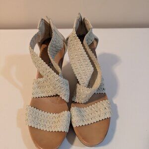 Womens wedge sandals, size 8